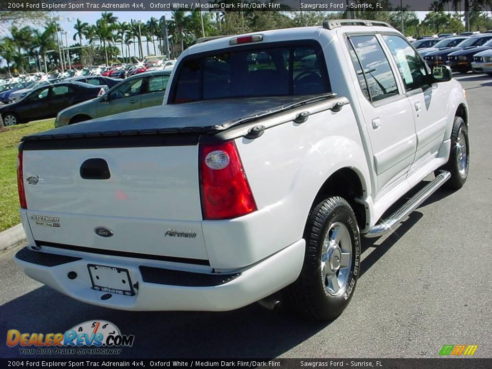 2004 Ford Explorer Sport Trac Adrenalin 4x4 Oxford White / Medium Dark Flint/Dark Flint Photo #3