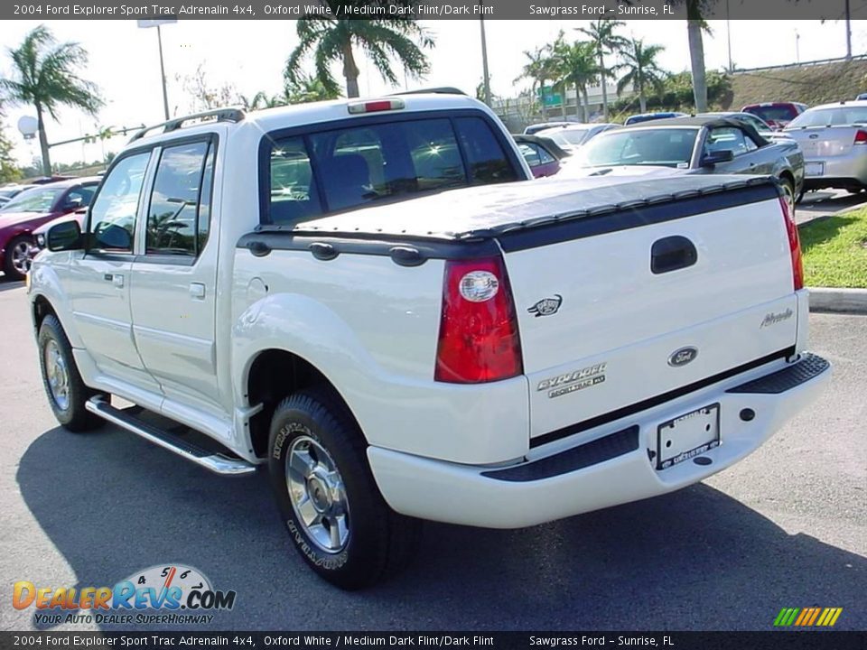 2004 Ford Explorer Sport Trac Adrenalin 4x4 Oxford White / Medium Dark Flint/Dark Flint Photo #6