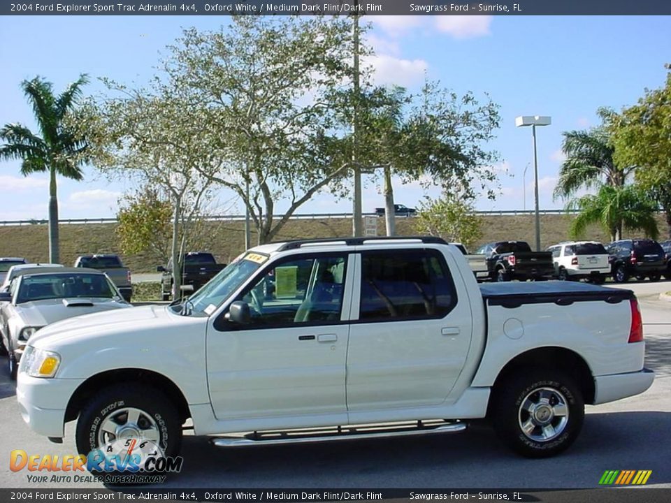 2004 Ford Explorer Sport Trac Adrenalin 4x4 Oxford White / Medium Dark Flint/Dark Flint Photo #7