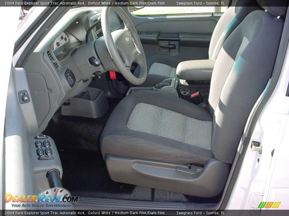 2004 Ford Explorer Sport Trac Adrenalin 4x4 Oxford White / Medium Dark Flint/Dark Flint Photo #10