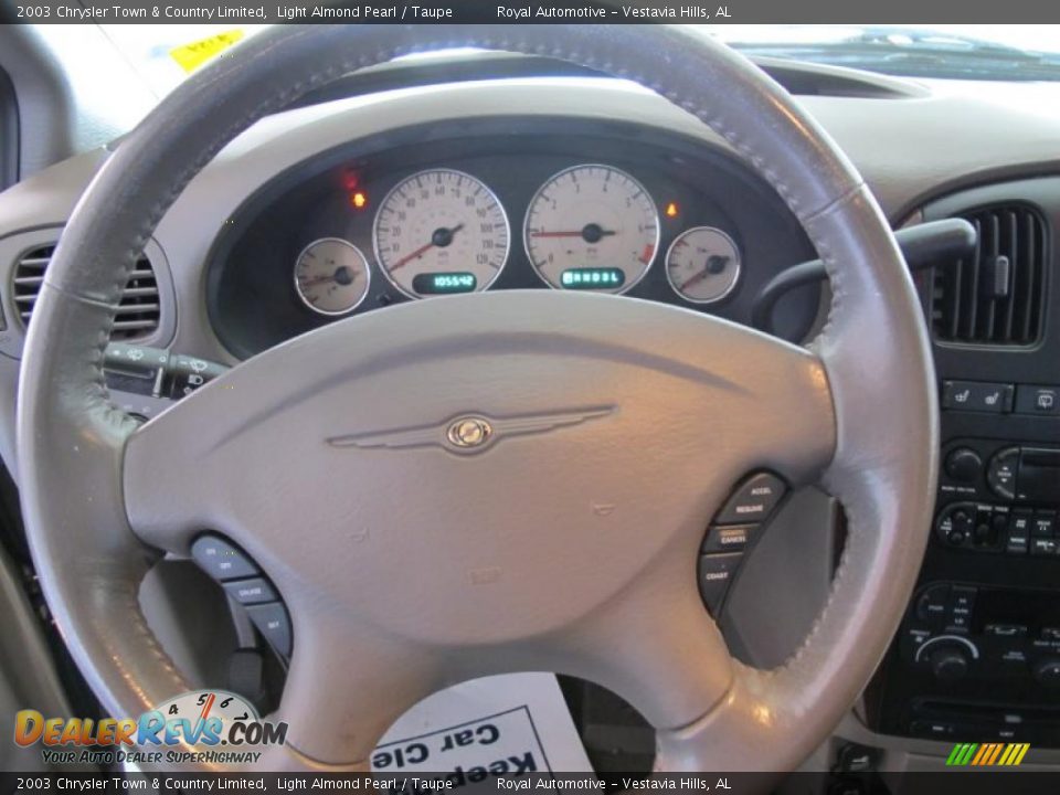 2003 Chrysler Town & Country Limited Light Almond Pearl / Taupe Photo #14