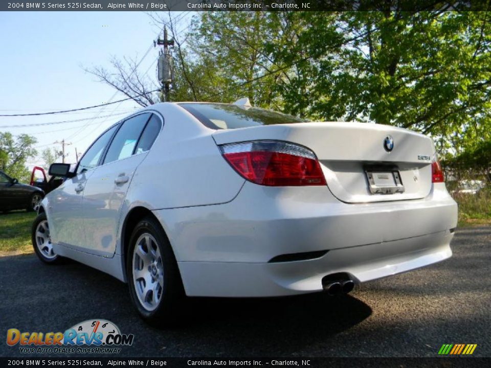 2004 BMW 5 Series 525i Sedan Alpine White / Beige Photo #6