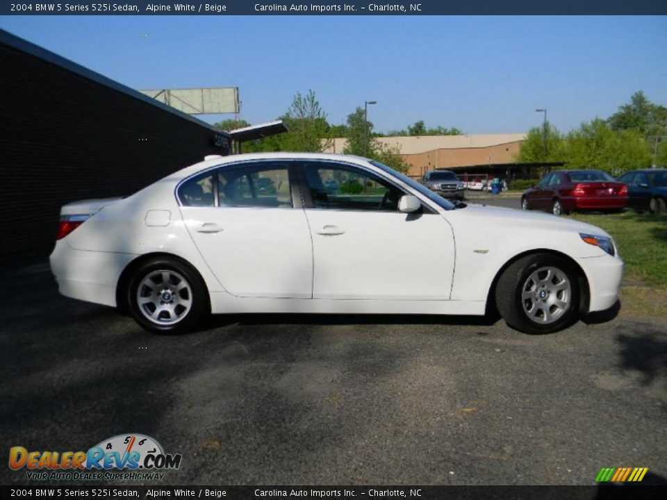 2004 BMW 5 Series 525i Sedan Alpine White / Beige Photo #9