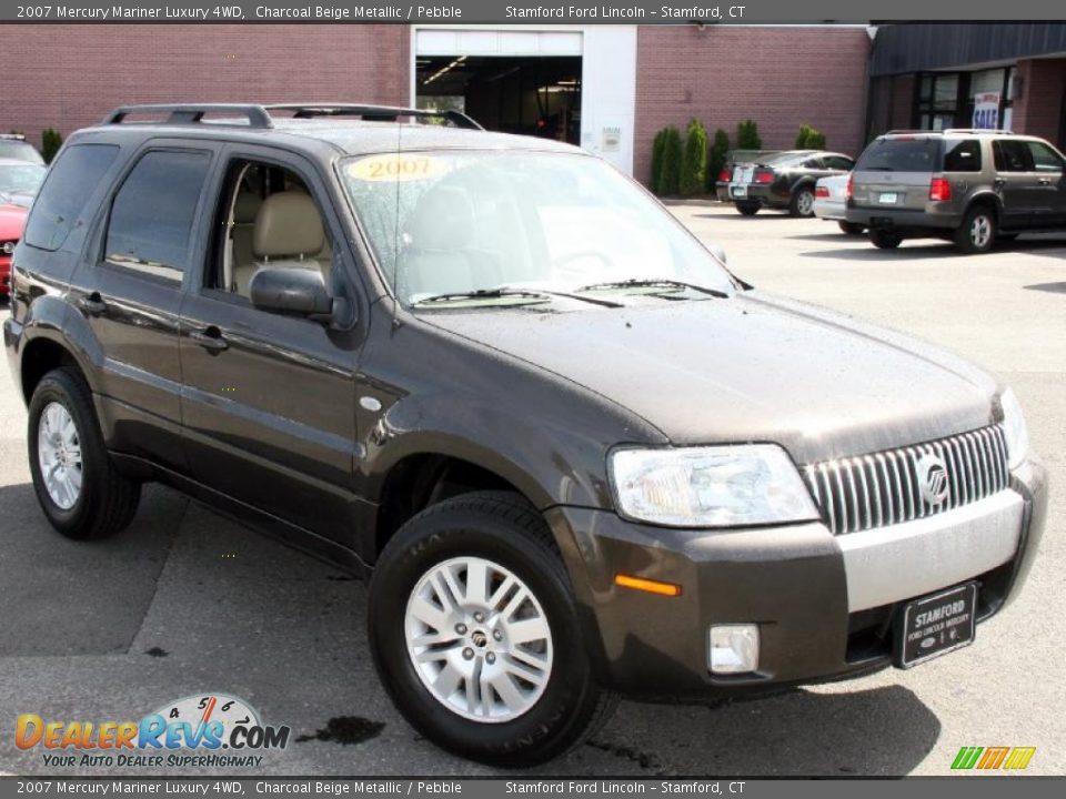 2007 Mercury Mariner Luxury 4WD Charcoal Beige Metallic / Pebble Photo #3