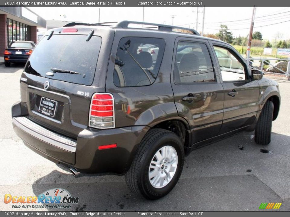 2007 Mercury Mariner Luxury 4WD Charcoal Beige Metallic / Pebble Photo #5