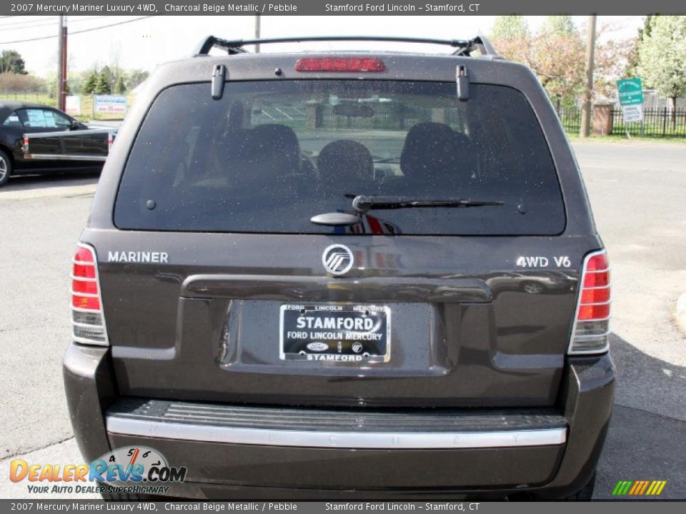 2007 Mercury Mariner Luxury 4WD Charcoal Beige Metallic / Pebble Photo #6