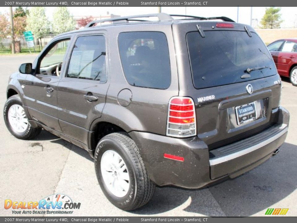 2007 Mercury Mariner Luxury 4WD Charcoal Beige Metallic / Pebble Photo #10
