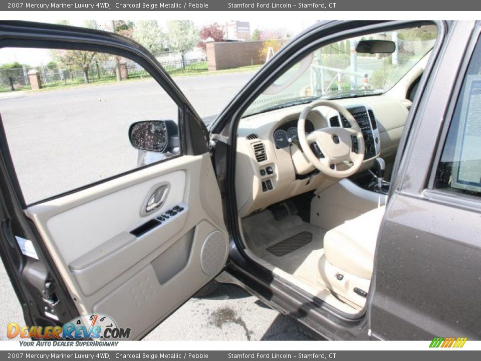 2007 Mercury Mariner Luxury 4WD Charcoal Beige Metallic / Pebble Photo #12