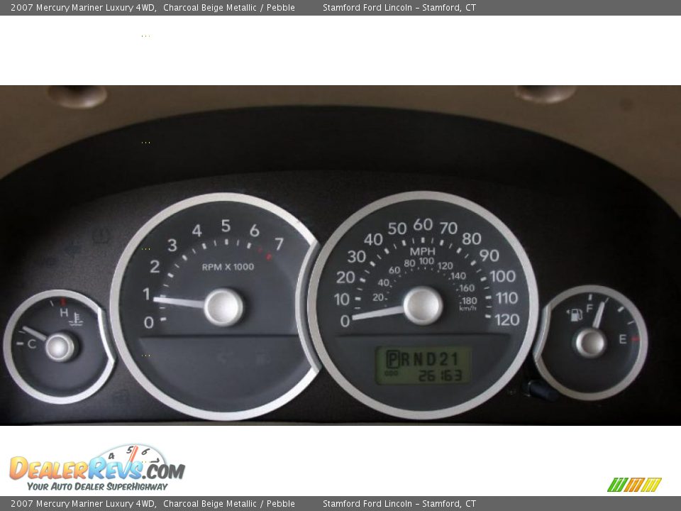 2007 Mercury Mariner Luxury 4WD Charcoal Beige Metallic / Pebble Photo #18