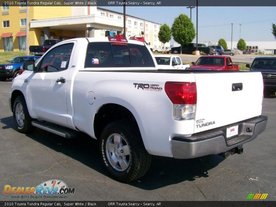 2010 Toyota Tundra Regular Cab Super White / Black Photo #3