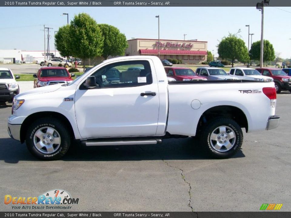 2010 Toyota Tundra Regular Cab Super White / Black Photo #5