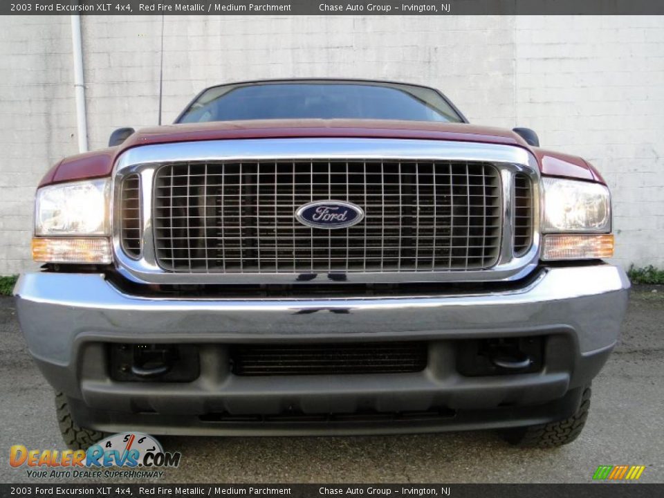 2003 Ford Excursion XLT 4x4 Red Fire Metallic / Medium Parchment Photo #4