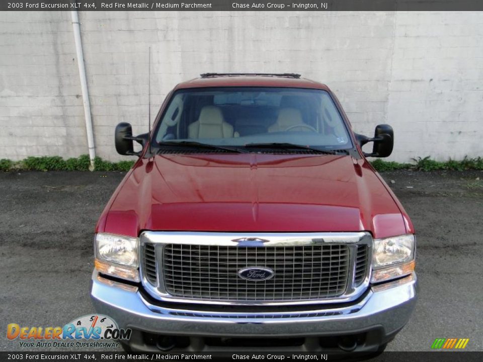 2003 Ford Excursion XLT 4x4 Red Fire Metallic / Medium Parchment Photo #5