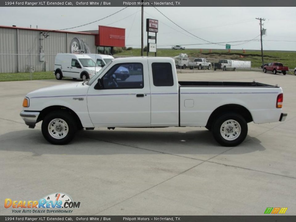 1994 Ford Ranger XLT Extended Cab Oxford White / Blue Photo #6