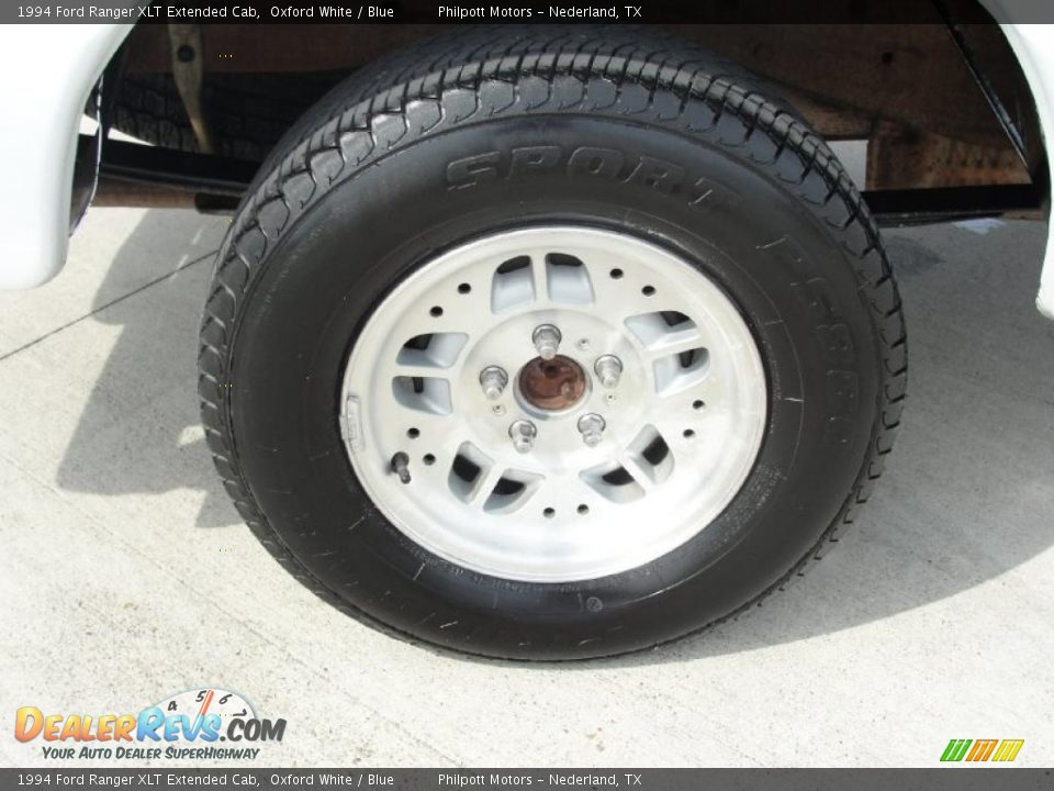 1994 Ford Ranger XLT Extended Cab Oxford White / Blue Photo #14