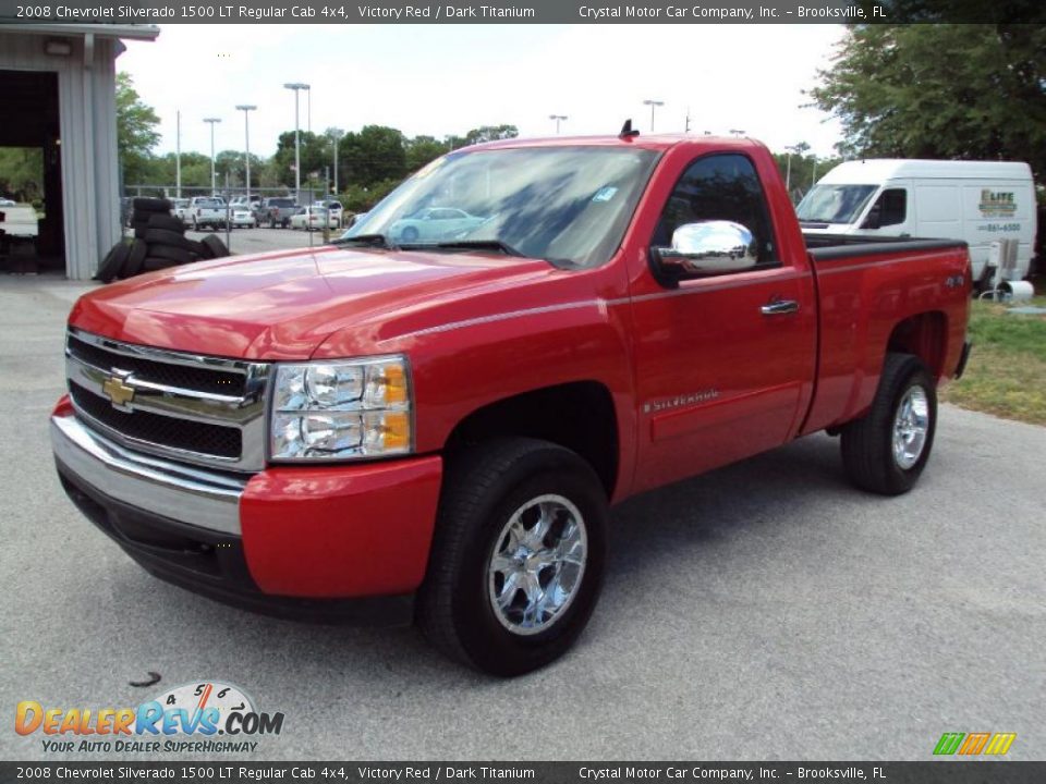 2008 Chevrolet Silverado 1500 LT Regular Cab 4x4 Victory Red / Dark Titanium Photo #1