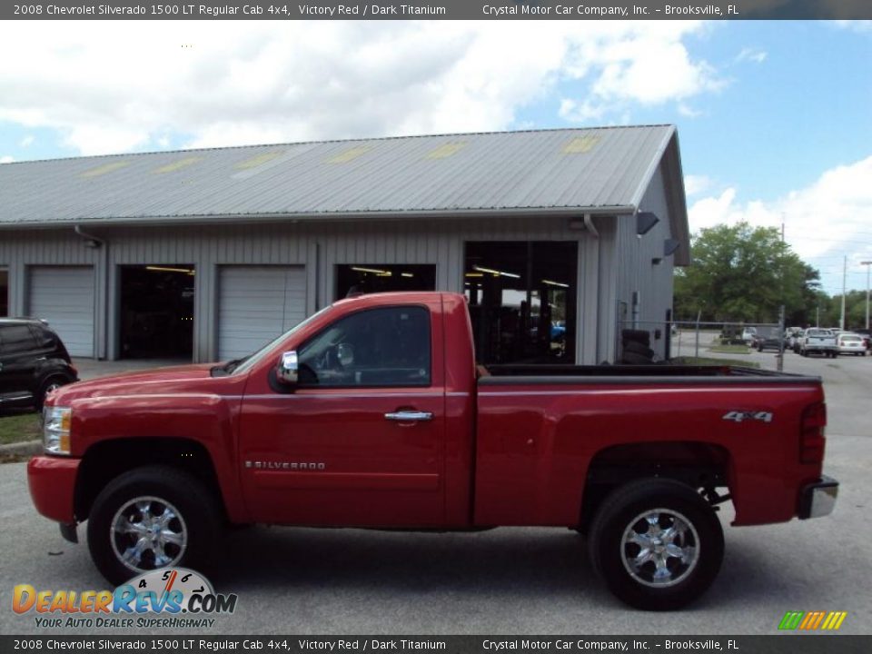 2008 Chevrolet Silverado 1500 LT Regular Cab 4x4 Victory Red / Dark Titanium Photo #2