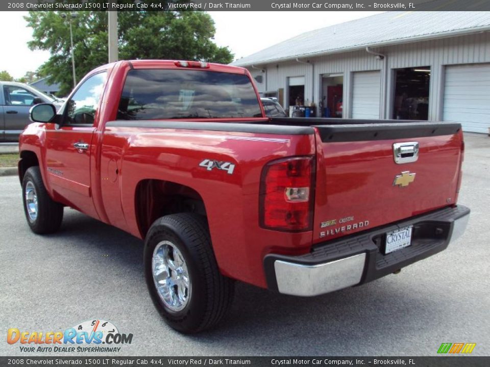2008 Chevrolet Silverado 1500 LT Regular Cab 4x4 Victory Red / Dark Titanium Photo #3
