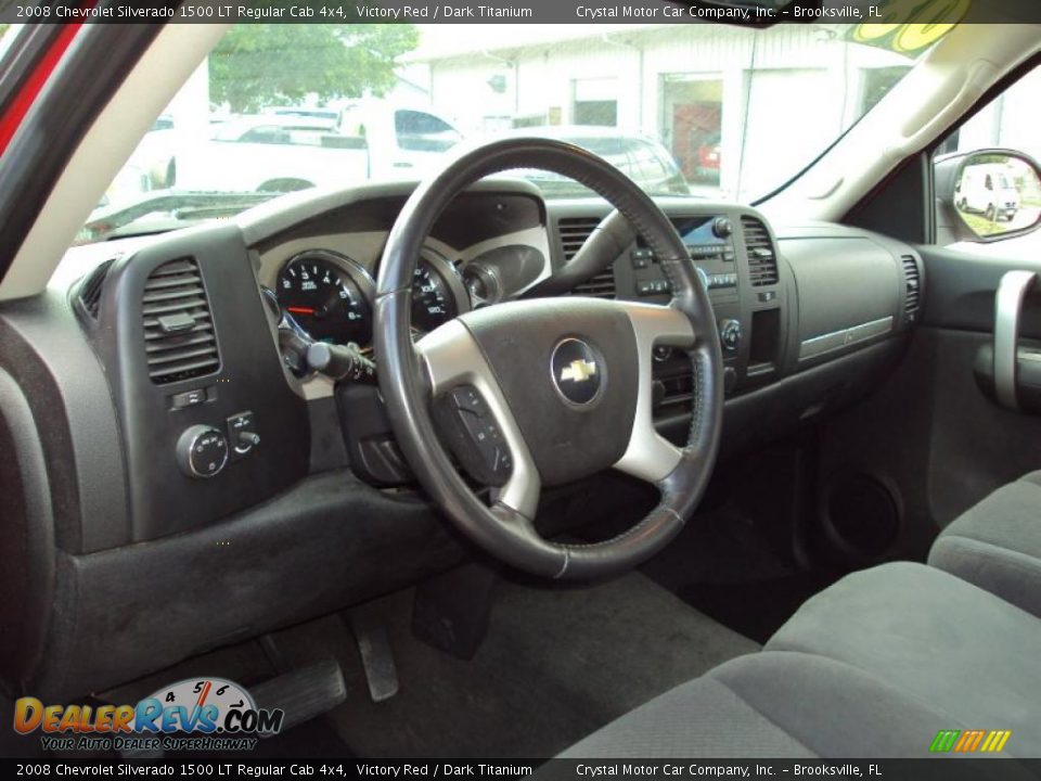 2008 Chevrolet Silverado 1500 LT Regular Cab 4x4 Victory Red / Dark Titanium Photo #5