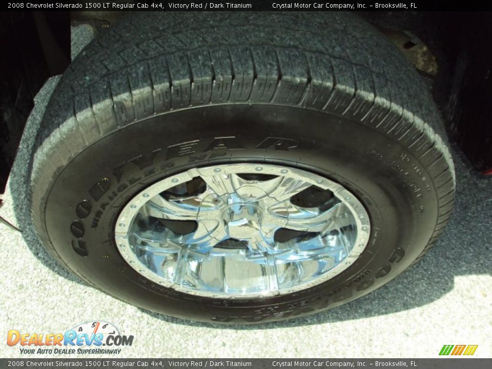 2008 Chevrolet Silverado 1500 LT Regular Cab 4x4 Victory Red / Dark Titanium Photo #12