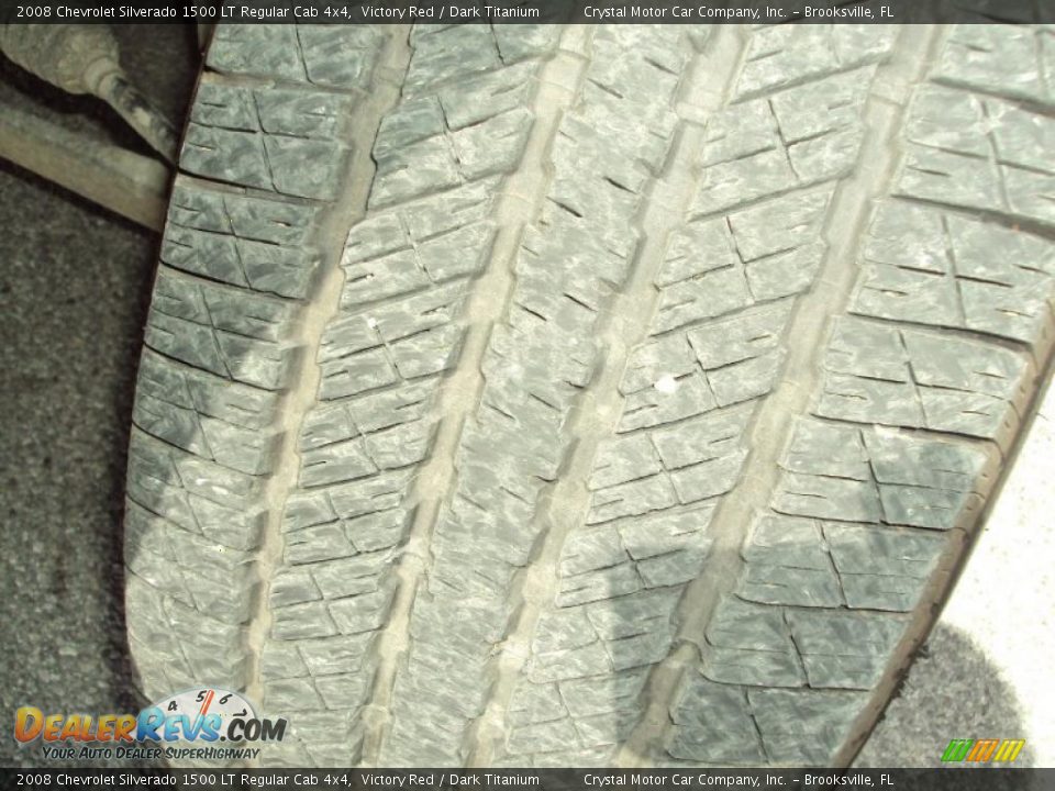 2008 Chevrolet Silverado 1500 LT Regular Cab 4x4 Victory Red / Dark Titanium Photo #13