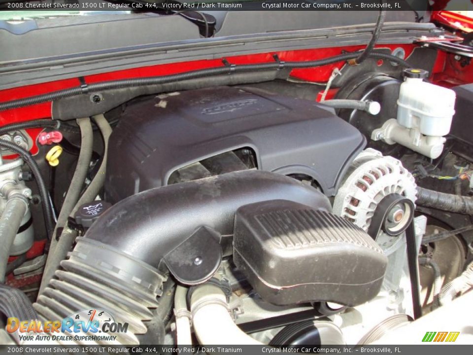 2008 Chevrolet Silverado 1500 LT Regular Cab 4x4 Victory Red / Dark Titanium Photo #14