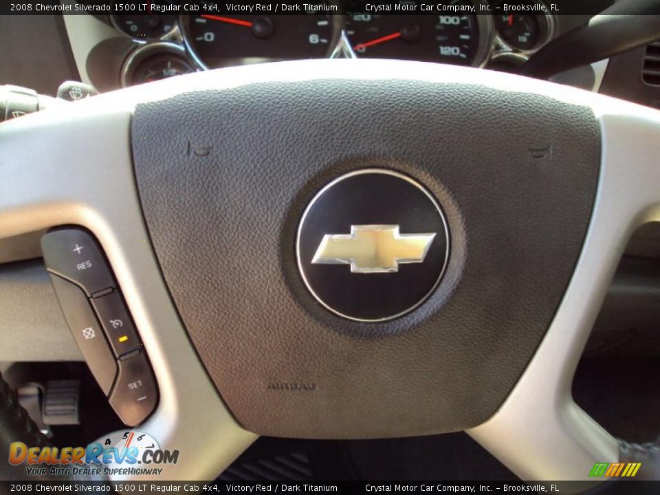 2008 Chevrolet Silverado 1500 LT Regular Cab 4x4 Victory Red / Dark Titanium Photo #19