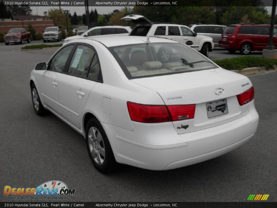2010 Hyundai Sonata GLS Pearl White / Camel Photo #2