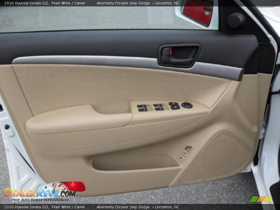 2010 Hyundai Sonata GLS Pearl White / Camel Photo #7