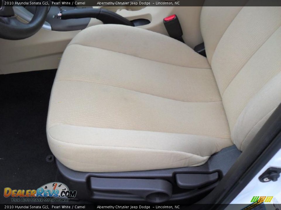 2010 Hyundai Sonata GLS Pearl White / Camel Photo #8