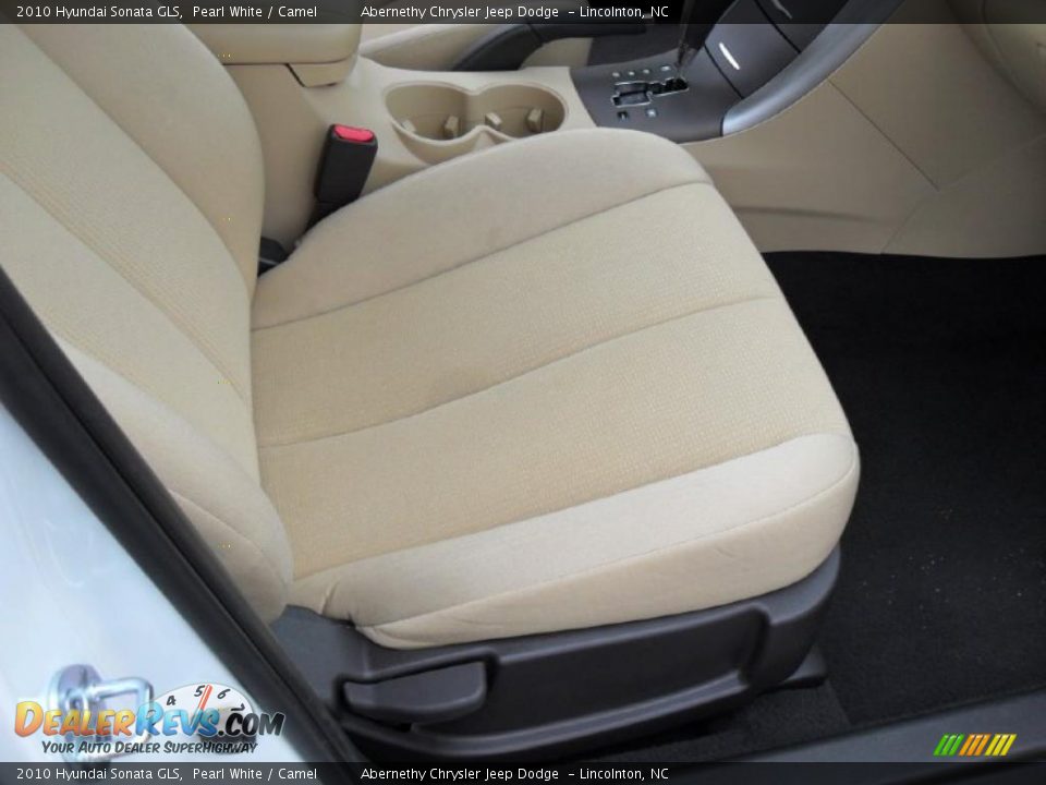 2010 Hyundai Sonata GLS Pearl White / Camel Photo #17