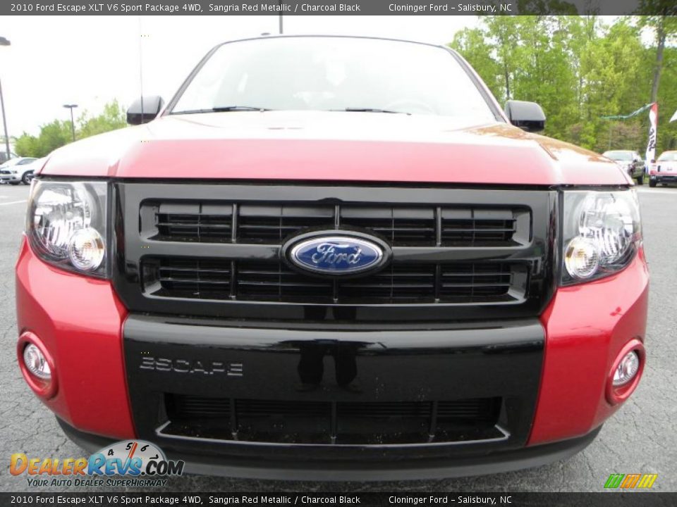 2010 Ford Escape XLT V6 Sport Package 4WD Sangria Red Metallic / Charcoal Black Photo #7