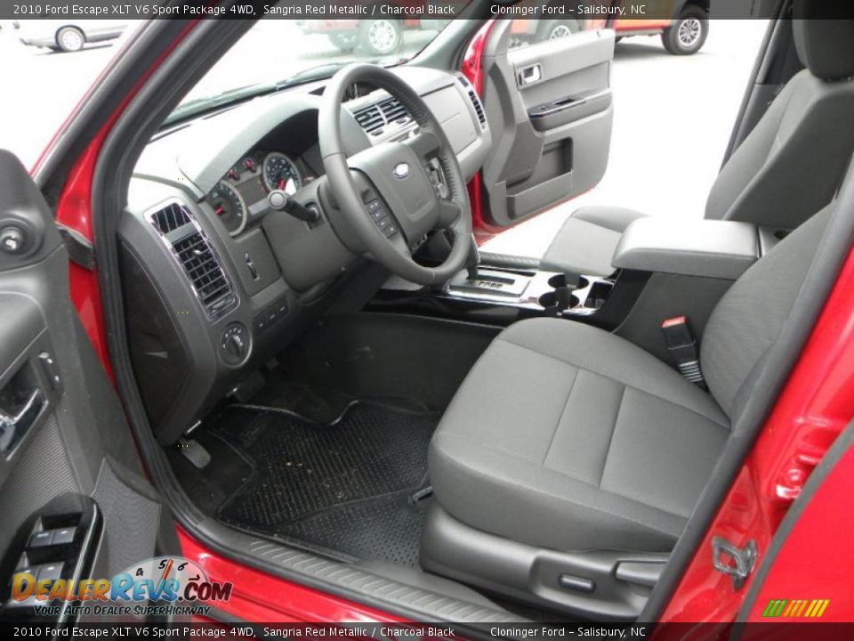 2010 Ford Escape XLT V6 Sport Package 4WD Sangria Red Metallic / Charcoal Black Photo #8
