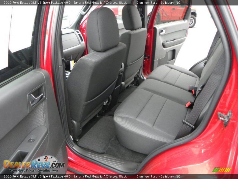 2010 Ford Escape XLT V6 Sport Package 4WD Sangria Red Metallic / Charcoal Black Photo #9