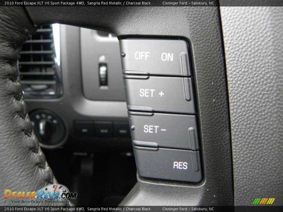 2010 Ford Escape XLT V6 Sport Package 4WD Sangria Red Metallic / Charcoal Black Photo #24