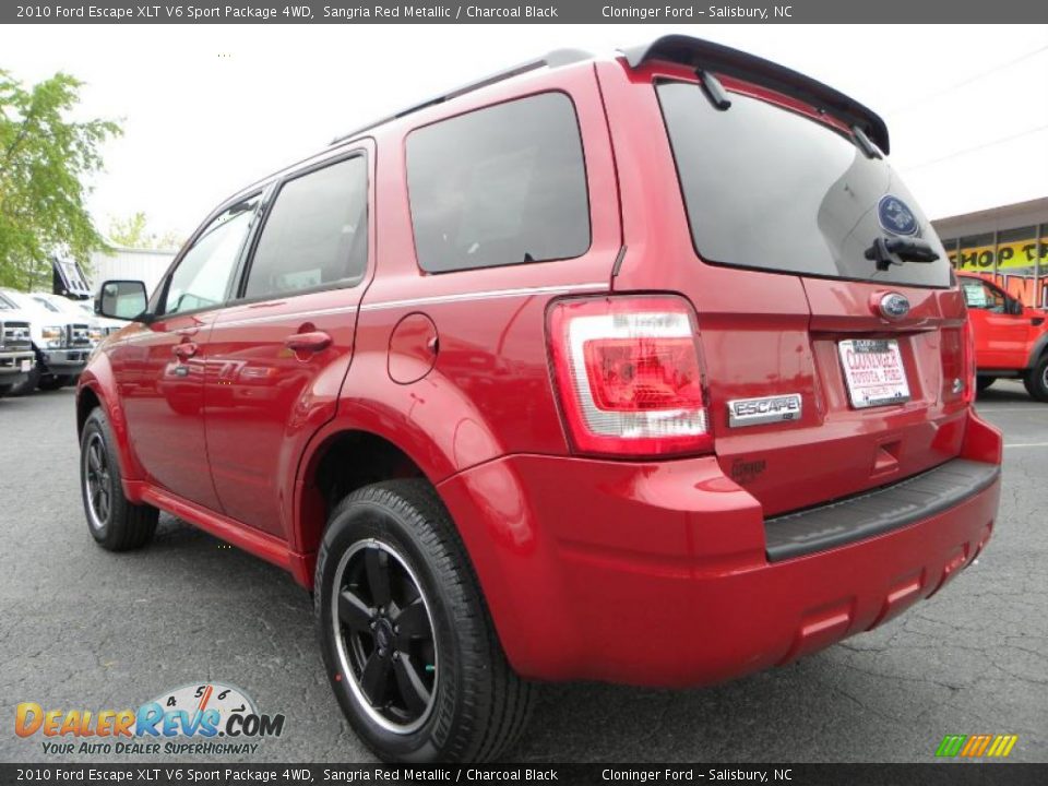 2010 Ford Escape XLT V6 Sport Package 4WD Sangria Red Metallic / Charcoal Black Photo #26