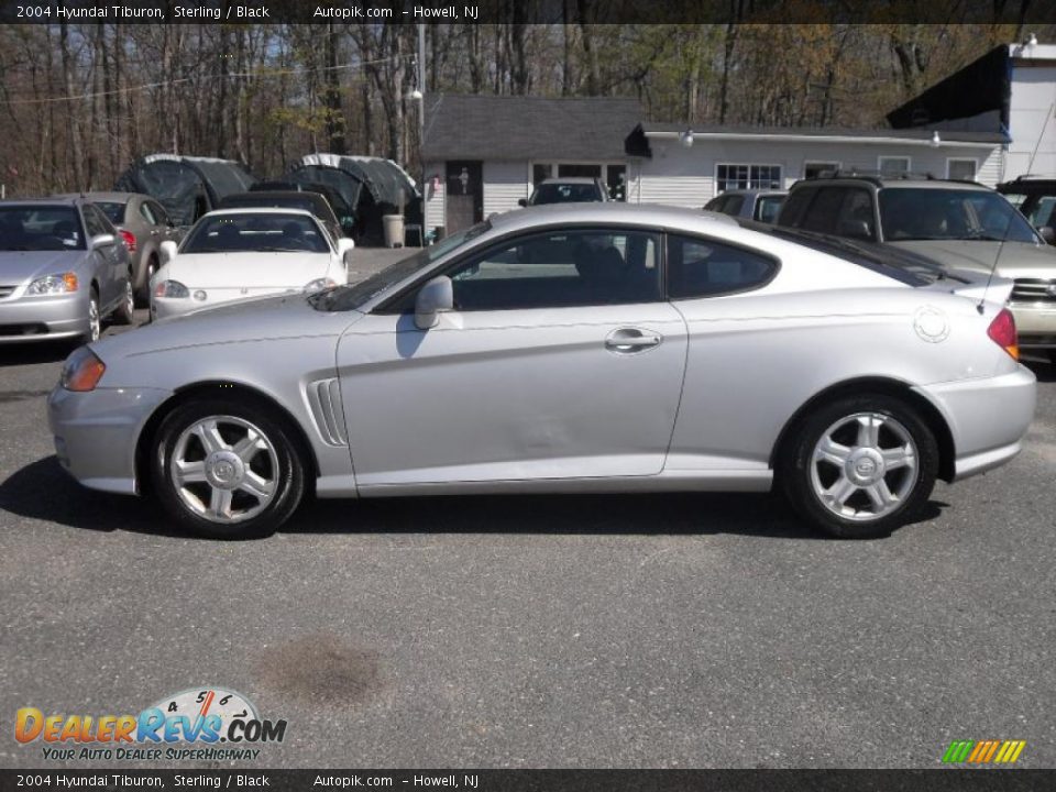 2004 Hyundai Tiburon Sterling / Black Photo #8