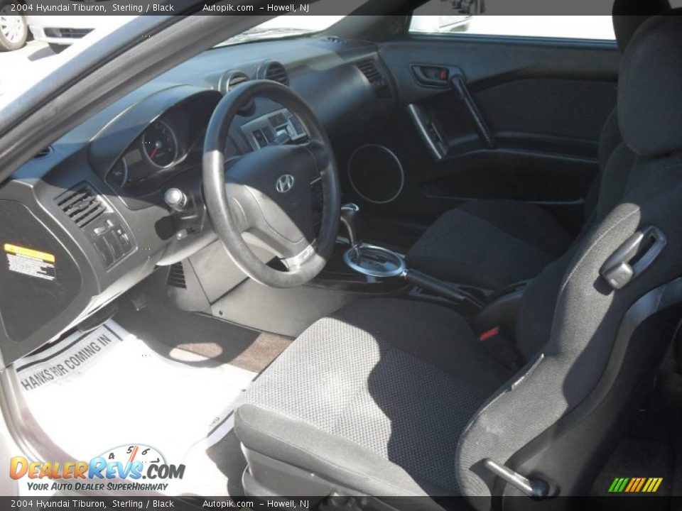 2004 Hyundai Tiburon Sterling / Black Photo #9