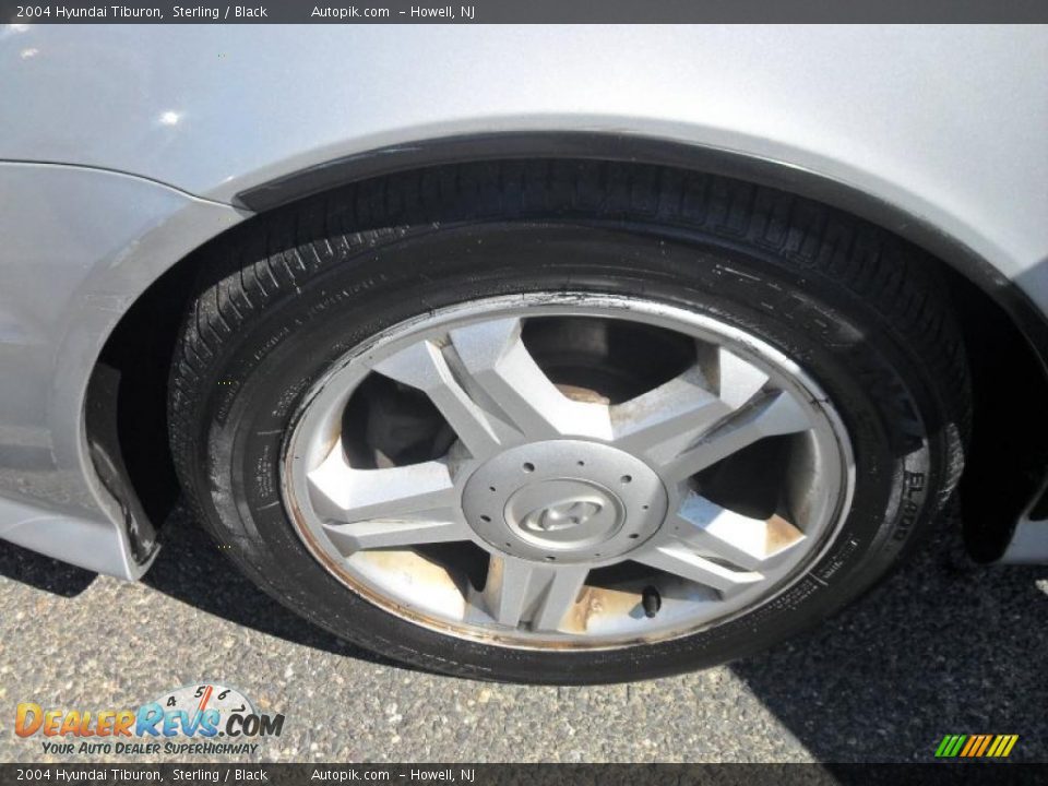 2004 Hyundai Tiburon Sterling / Black Photo #15