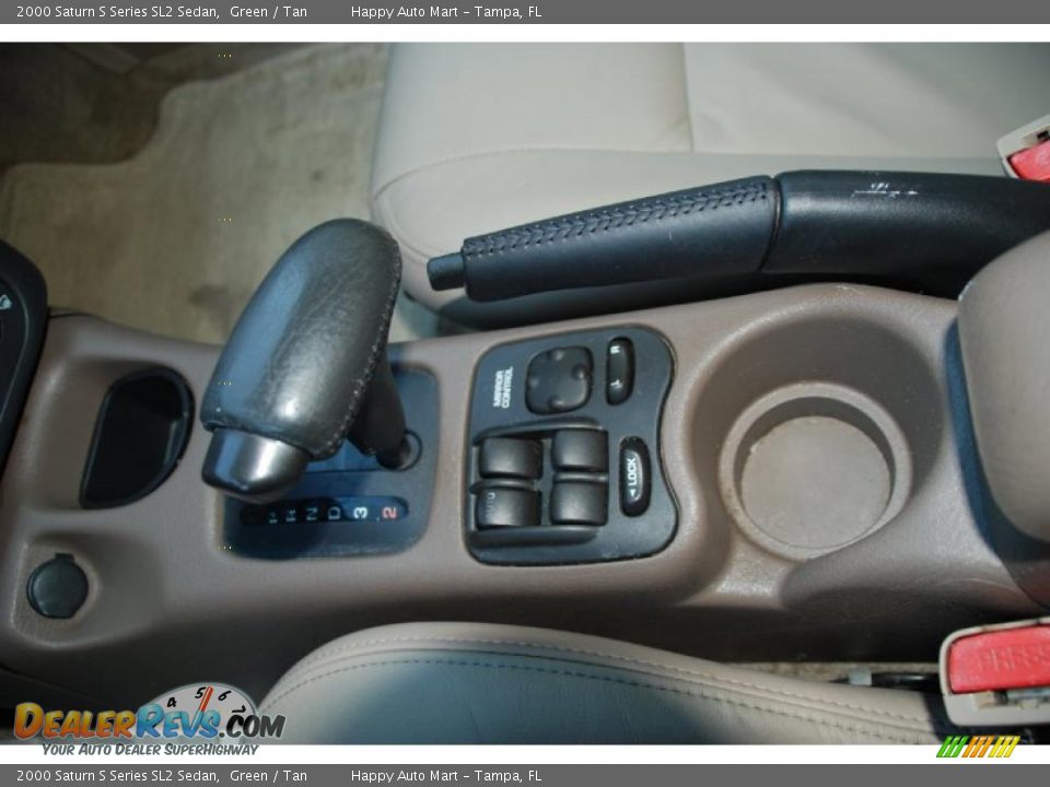 2000 Saturn S Series SL2 Sedan Green / Tan Photo #19