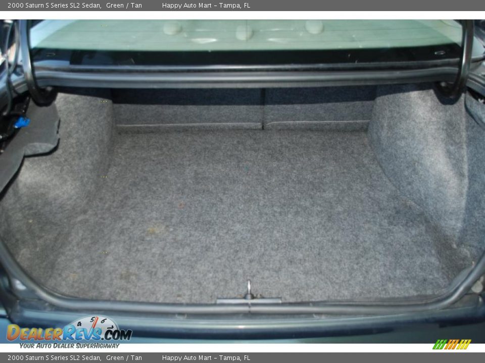 2000 Saturn S Series SL2 Sedan Green / Tan Photo #34