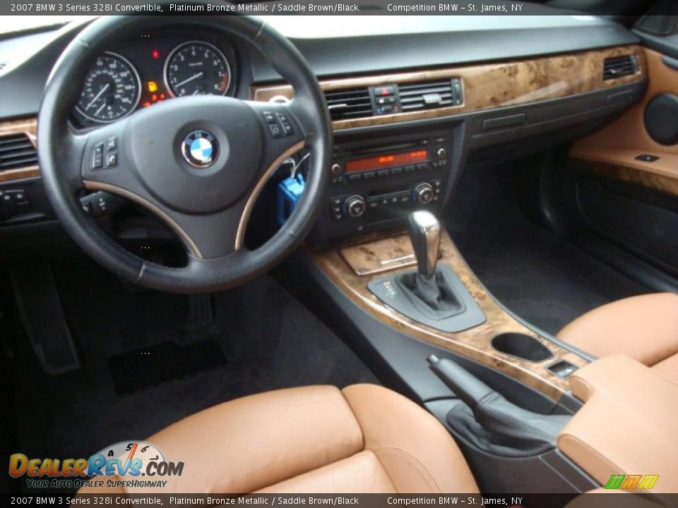 2007 BMW 3 Series 328i Convertible Platinum Bronze Metallic / Saddle Brown/Black Photo #11