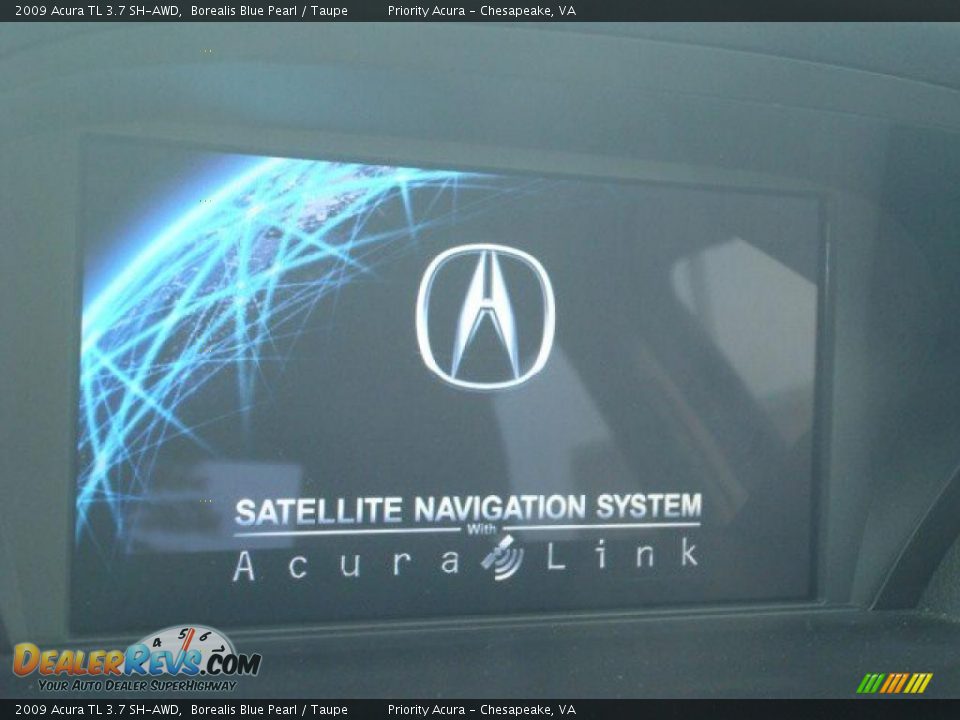 2009 Acura TL 3.7 SH-AWD Borealis Blue Pearl / Taupe Photo #18