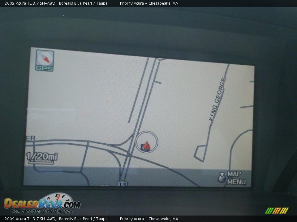2009 Acura TL 3.7 SH-AWD Borealis Blue Pearl / Taupe Photo #20