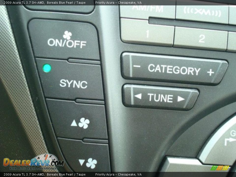 2009 Acura TL 3.7 SH-AWD Borealis Blue Pearl / Taupe Photo #22