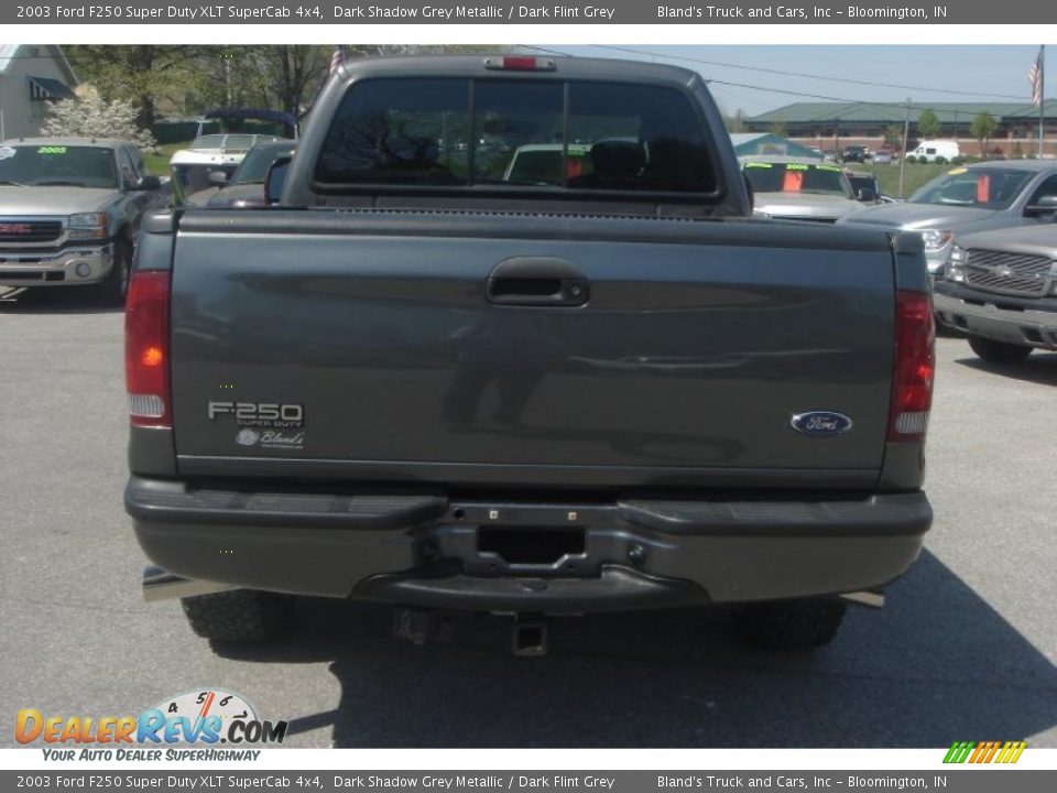 2003 Ford F250 Super Duty XLT SuperCab 4x4 Dark Shadow Grey Metallic / Dark Flint Grey Photo #4