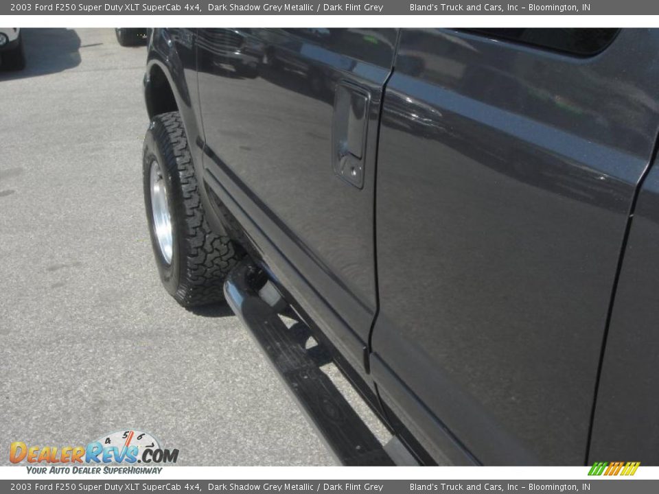 2003 Ford F250 Super Duty XLT SuperCab 4x4 Dark Shadow Grey Metallic / Dark Flint Grey Photo #12