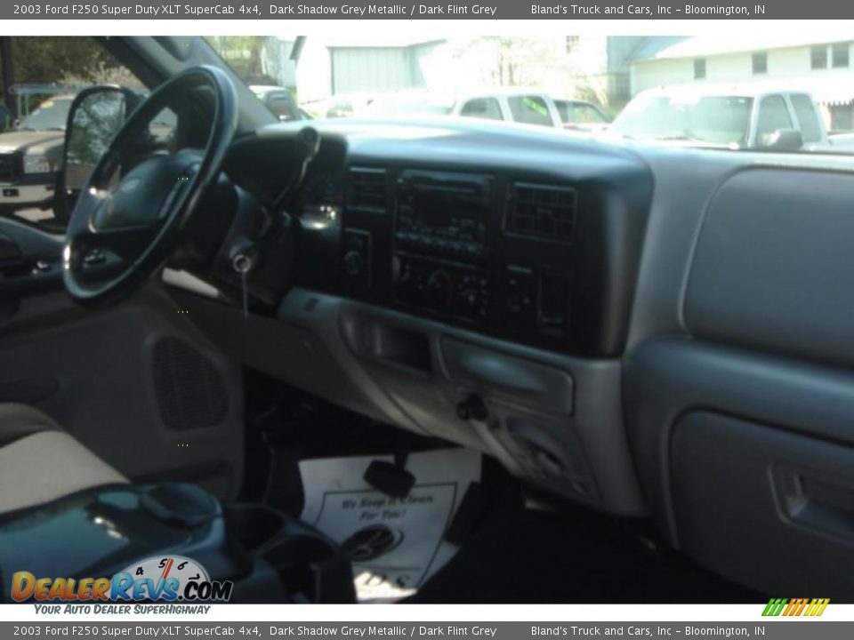 2003 Ford F250 Super Duty XLT SuperCab 4x4 Dark Shadow Grey Metallic / Dark Flint Grey Photo #18