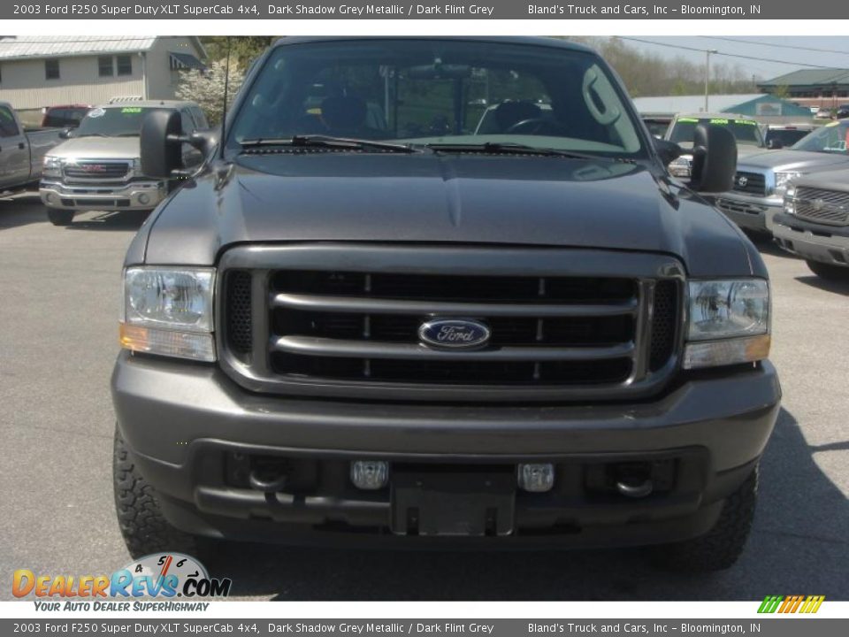 2003 Ford F250 Super Duty XLT SuperCab 4x4 Dark Shadow Grey Metallic / Dark Flint Grey Photo #22