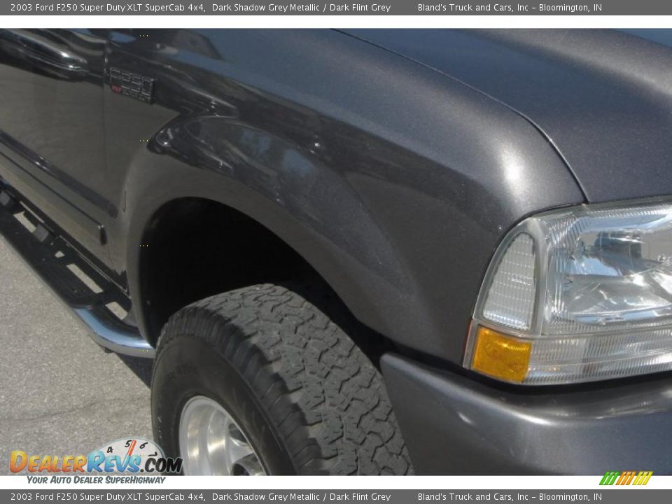 2003 Ford F250 Super Duty XLT SuperCab 4x4 Dark Shadow Grey Metallic / Dark Flint Grey Photo #23